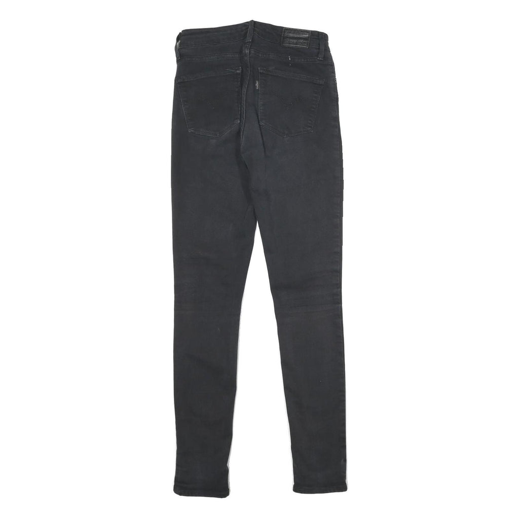 LEVI'S 721 High Rise Skinny Womens Jeans Black Regular Skinny Denim W26 L32
