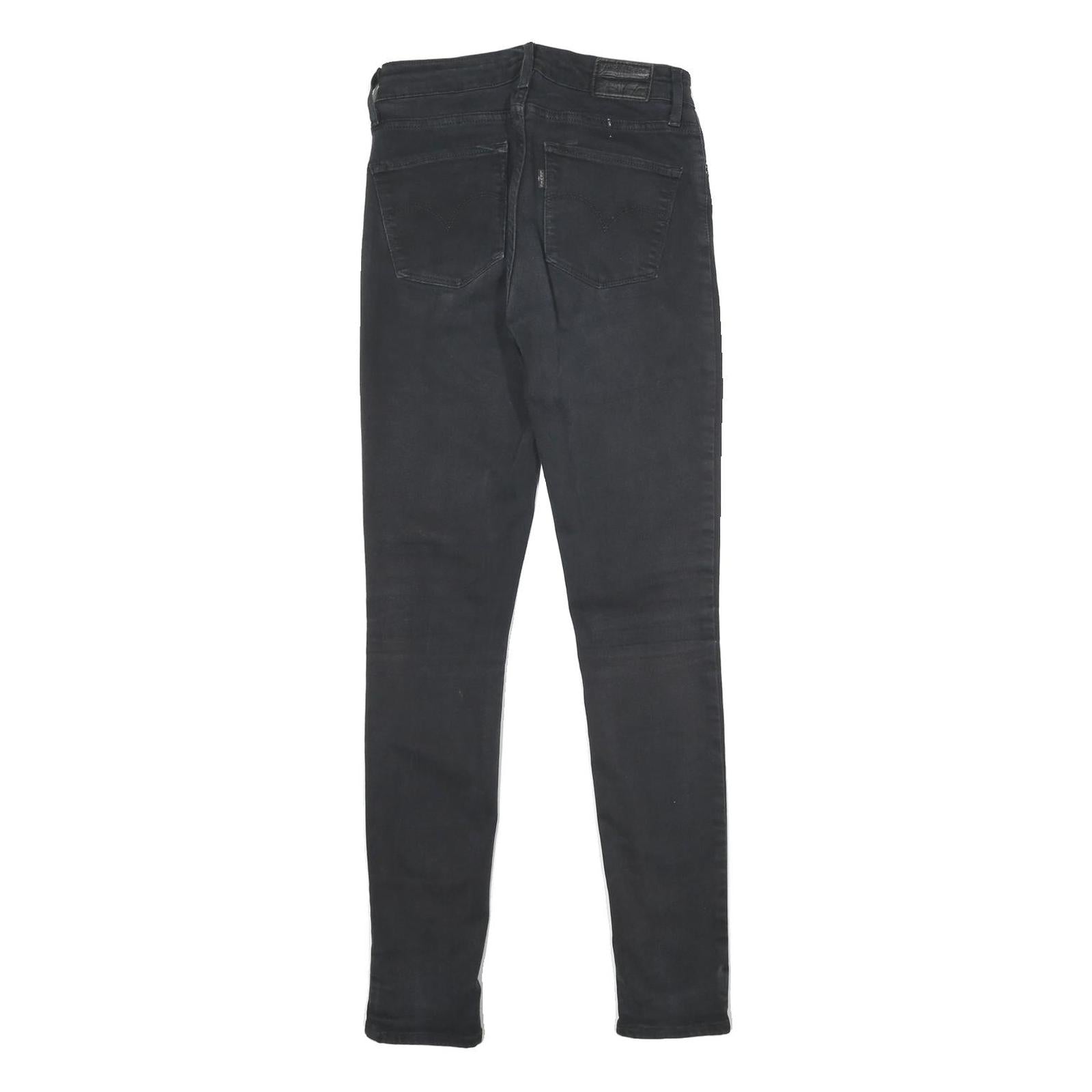 LEVI'S 721 High Rise Skinny Womens Jeans Black Regular Skinny Denim W26 L32