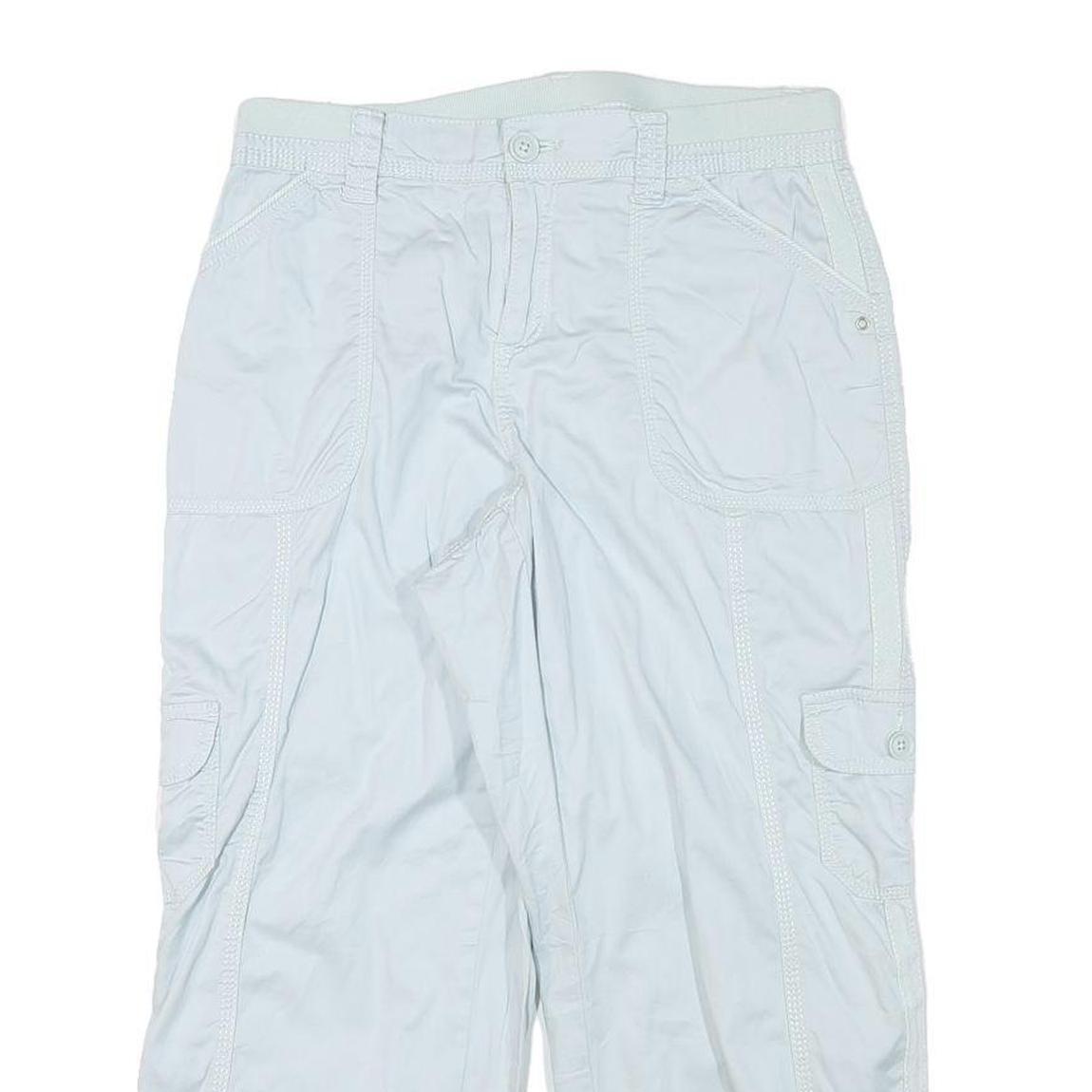 STYLE AND CO Womens White Casual Cargo Shorts L W30 Utility Pockets
