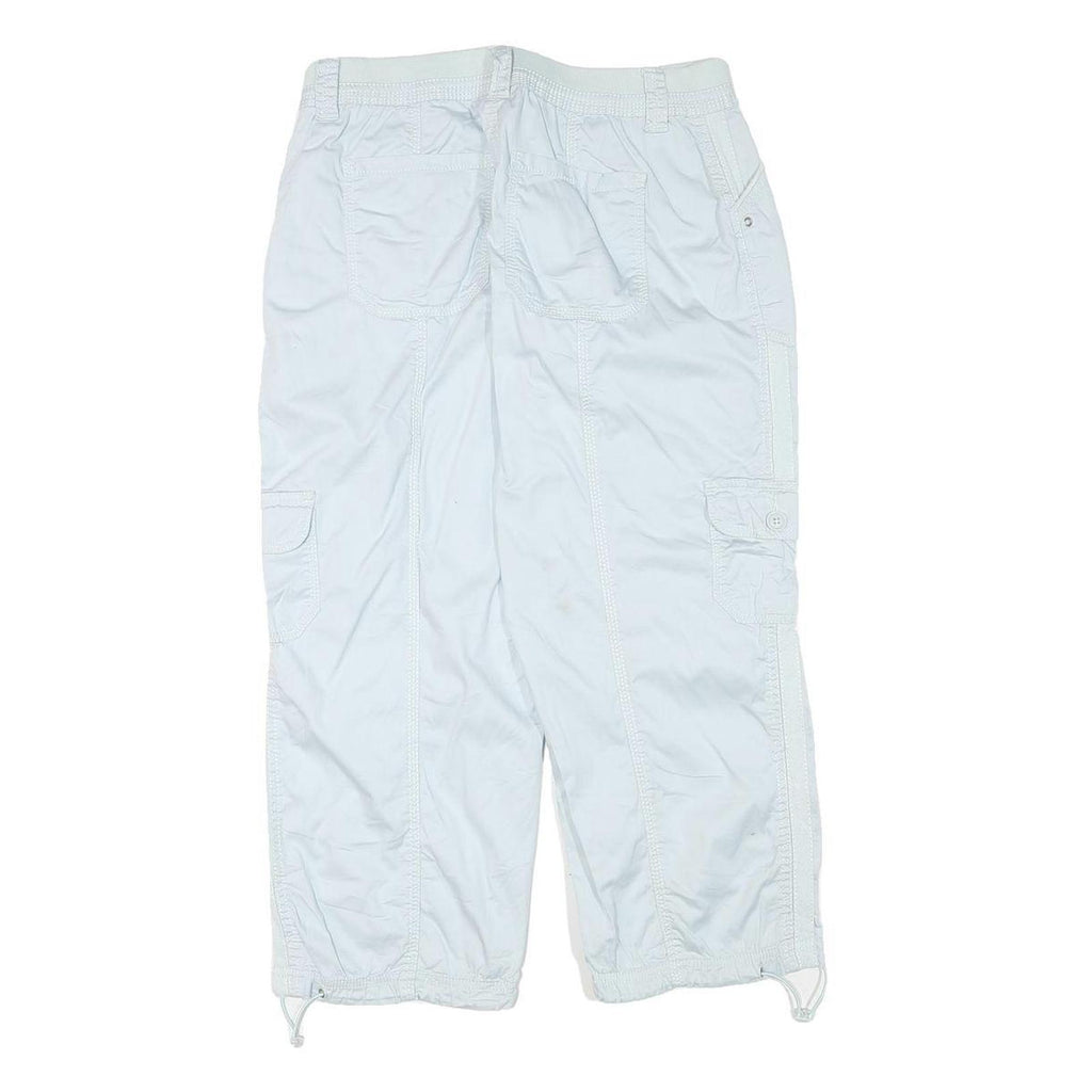 STYLE AND CO Womens White Casual Cargo Shorts L W30 Utility Pockets