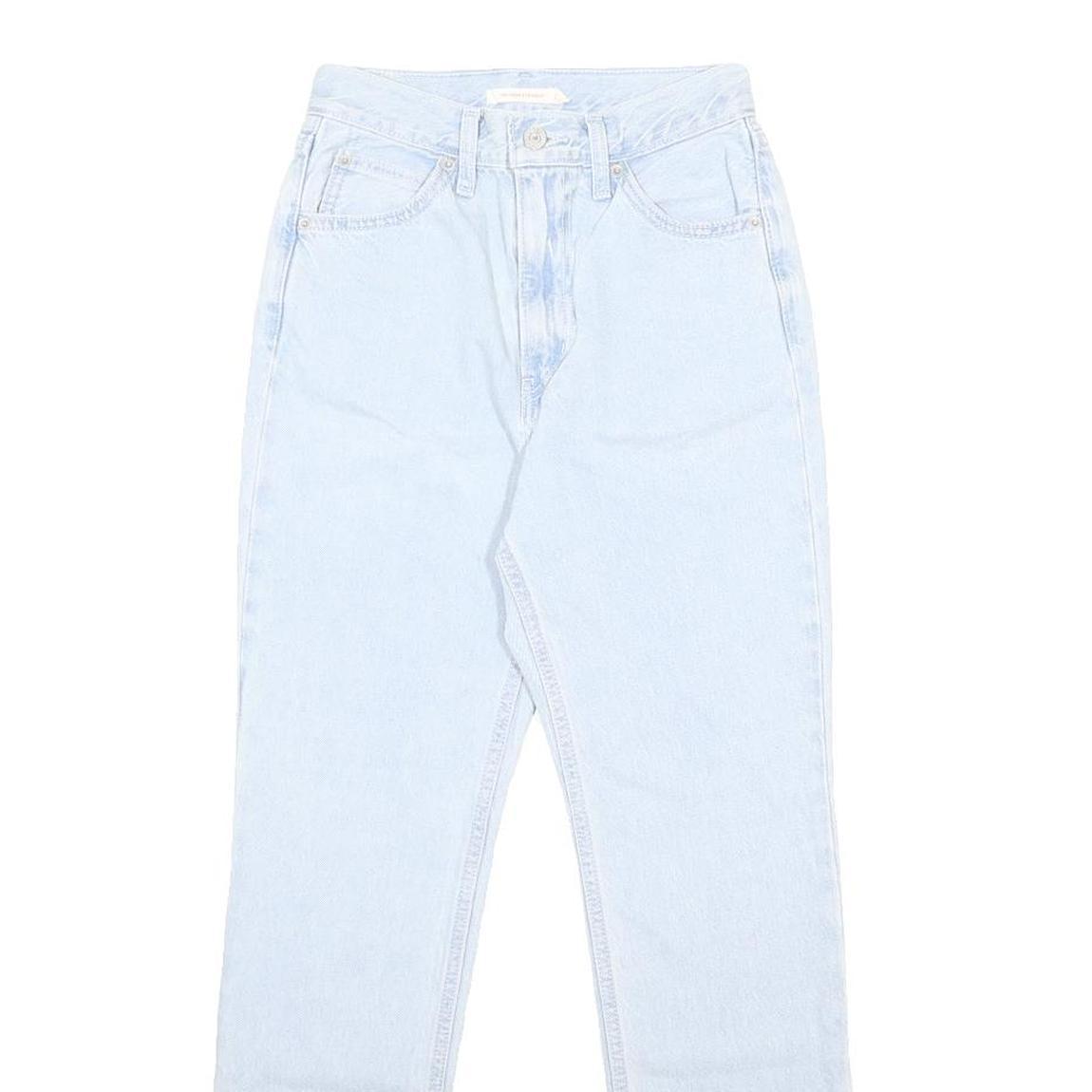 LEVI'S Womens Jeans Blue Regular Straight Denim Light W28 L29 Zip Cotton