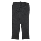 CALVIN KLEIN JEANS Womens Black Regular Straight Denim Dark W34 L28 Zip Casual