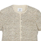 GIBIERRE DONNA Womens Cream Smart Button Jacket XXS Polyester Blend Woven
