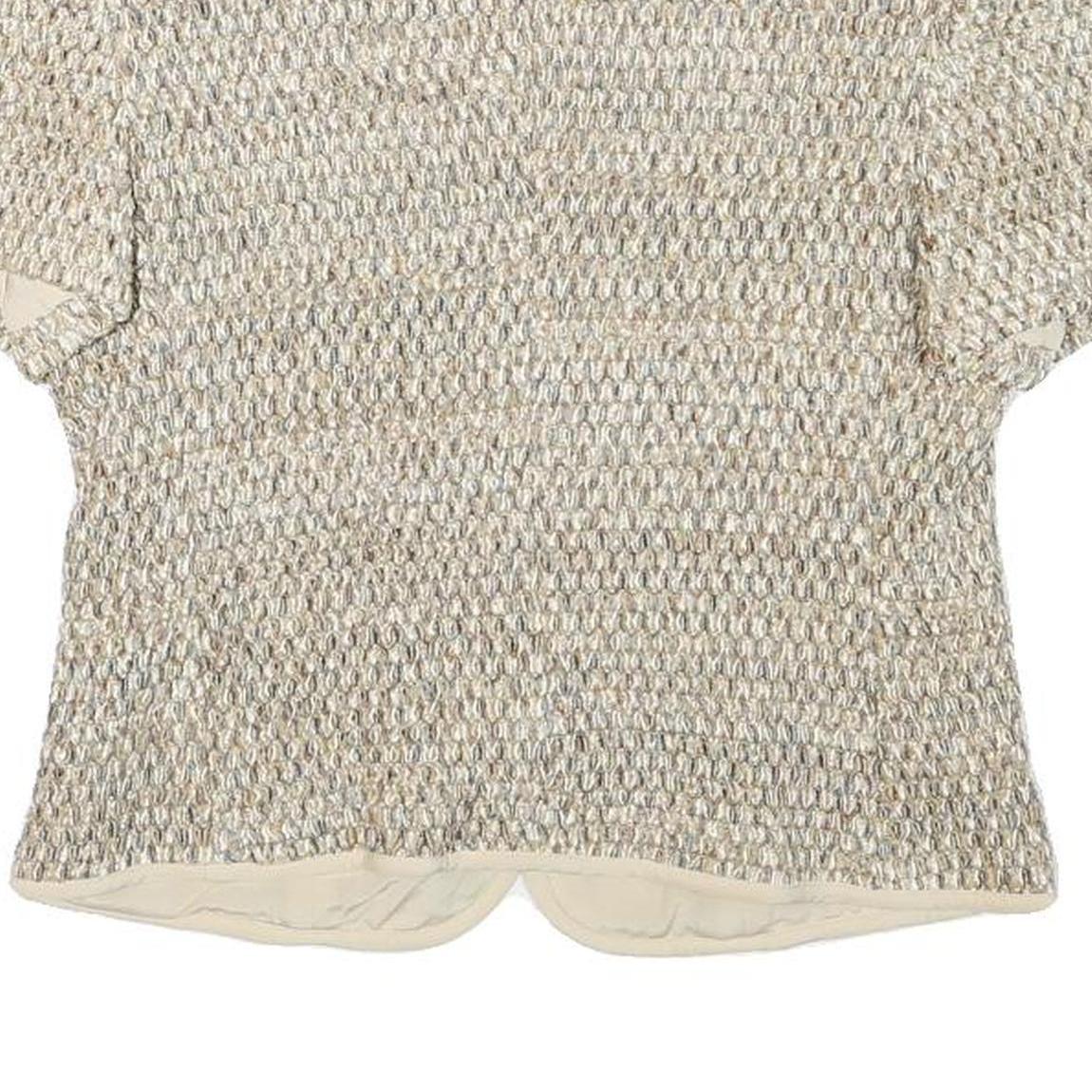 GIBIERRE DONNA Womens Cream Smart Button Jacket XXS Polyester Blend Woven