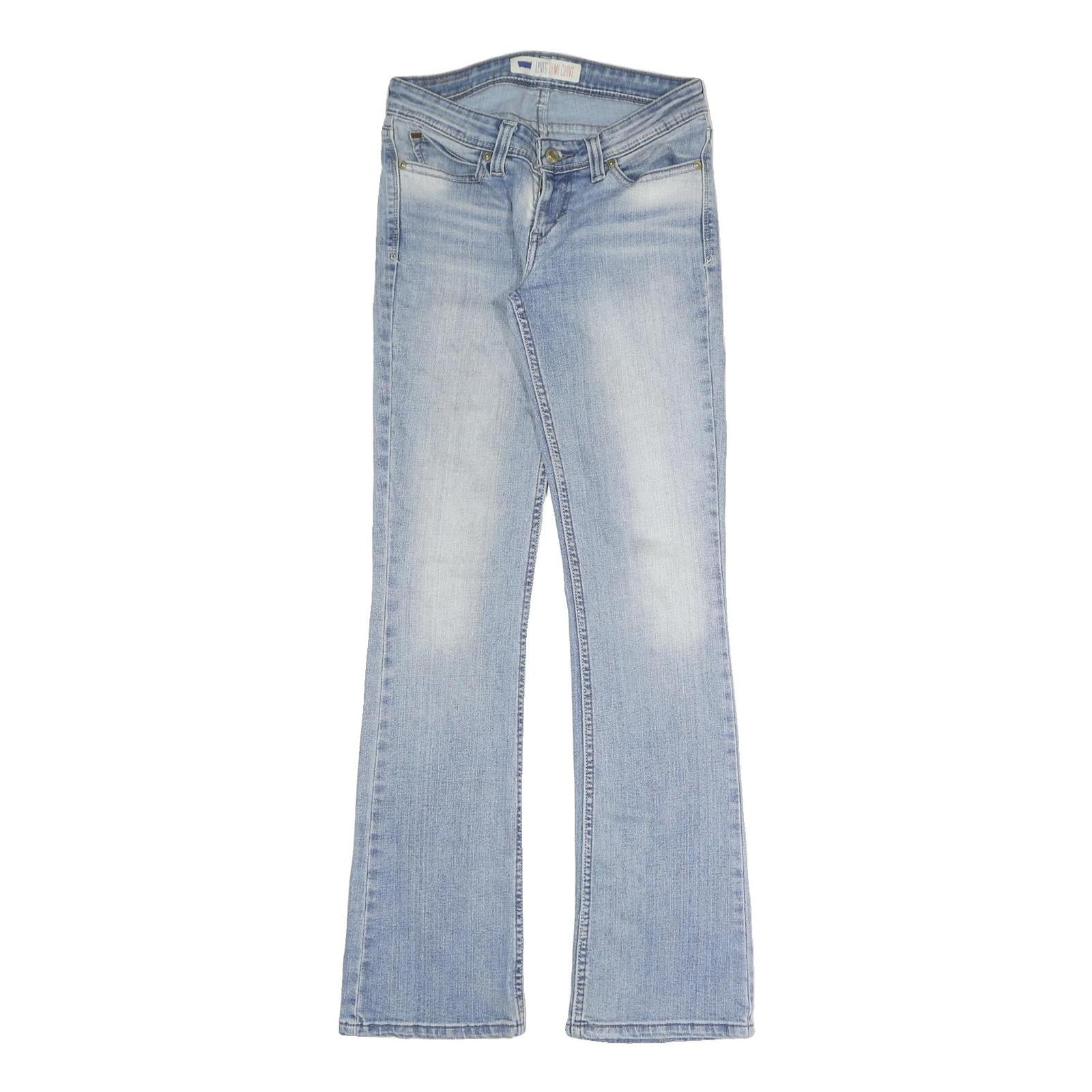 LEVI'S Womens Regular Fit Light Blue Denim Straight Jeans W28 L32 Stylish