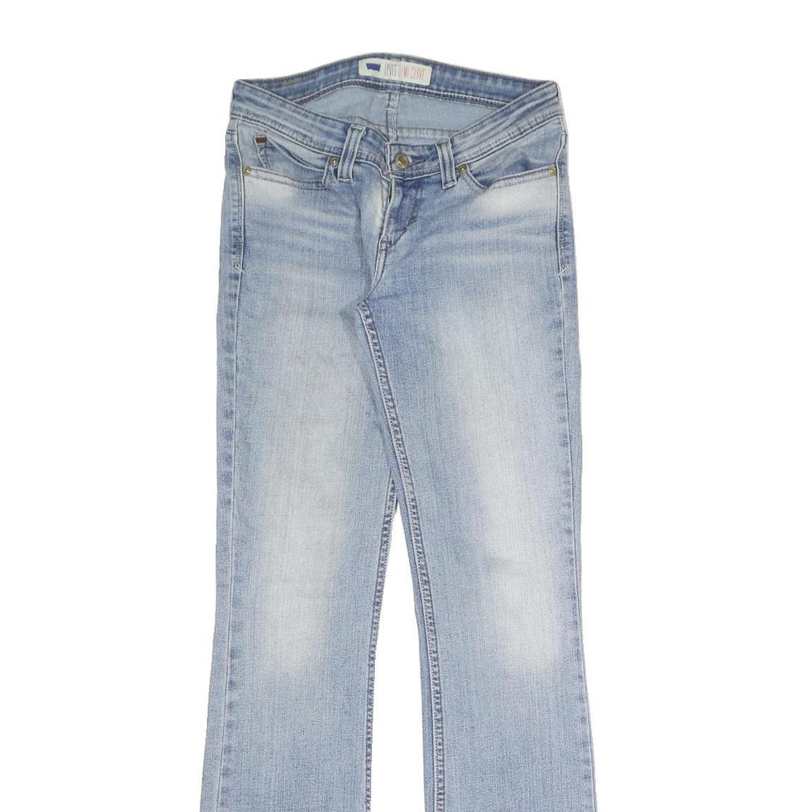 LEVI'S Womens Regular Fit Light Blue Denim Straight Jeans W28 L32 Stylish