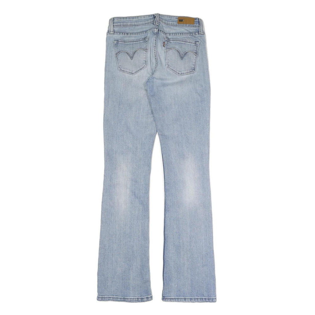 LEVI'S Womens Regular Fit Light Blue Denim Straight Jeans W28 L32 Stylish