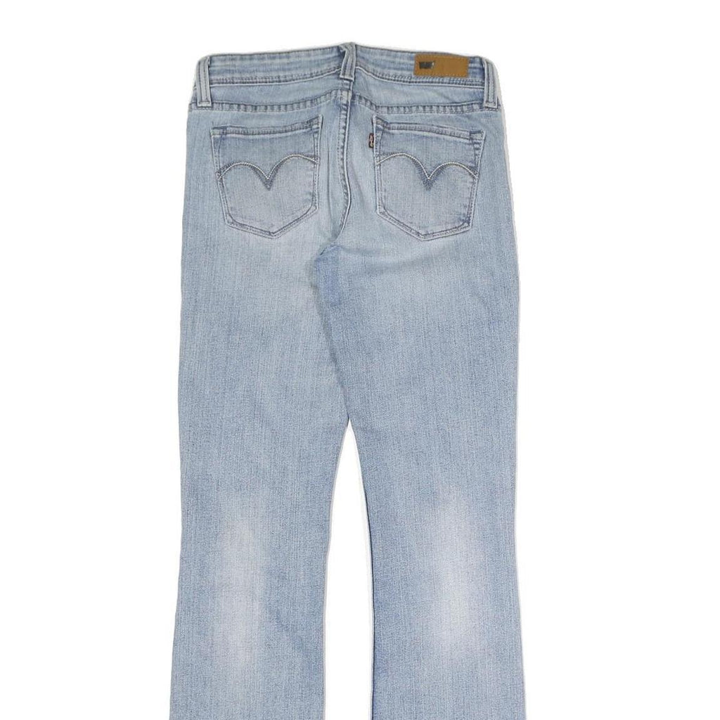 LEVI'S Womens Regular Fit Light Blue Denim Straight Jeans W28 L32 Stylish