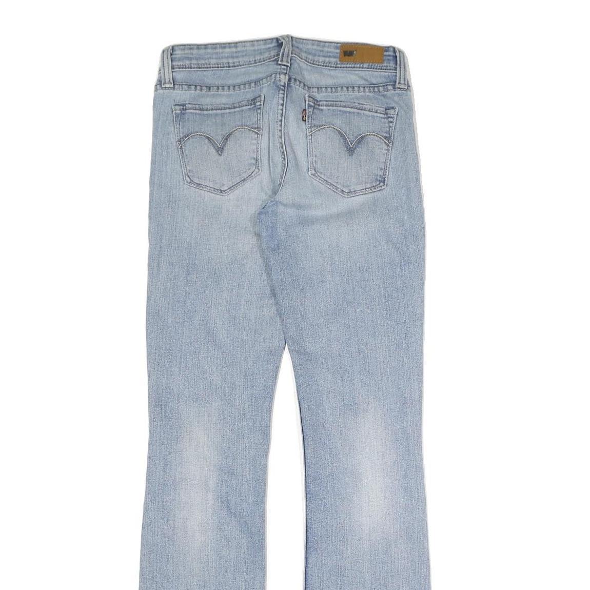 LEVI'S Womens Regular Fit Light Blue Denim Straight Jeans W28 L32 Stylish