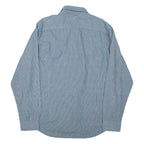 TOMMY HILFIGER Mens Shirt Blue Striped Long Sleeve 2XL