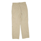 VICE VERSA Womens Cotton Blend Beige Regular Fit Straight Leg Trousers W30 L28