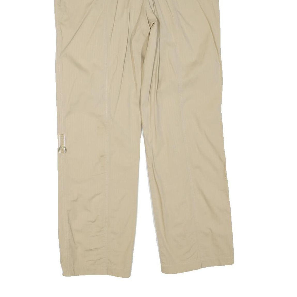 VICE VERSA Womens Cotton Blend Beige Regular Fit Straight Leg Trousers W30 L28