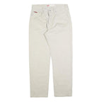LEE COOPER Mens Cotton Blend Beige Regular Straight Trousers W32 L29 Classic Zip
