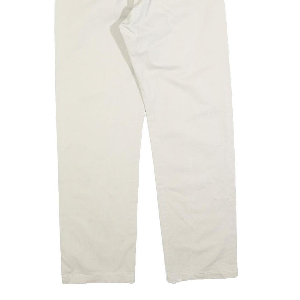 LEE COOPER Mens Cotton Blend Beige Regular Straight Trousers W32 L29 Classic Zip