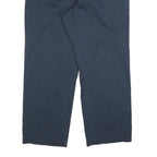 DICKIES Mens Relaxed Navy Blue Straight Leg Trousers W36 L29 Durable Workwear