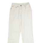 BLUE WILLI'S Womens Trousers White Regular Straight 90s W26 L30