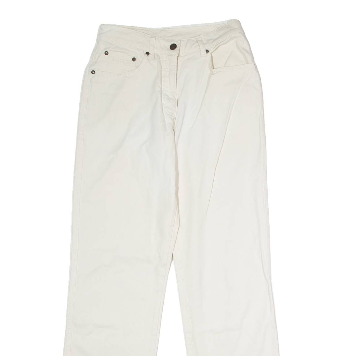 BLUE WILLI'S Womens Trousers White Regular Straight 90s W26 L30