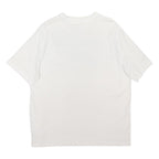 REEBOK Mens White L Cotton Blend Short Sleeve Crew Neck Logo T-Shirt