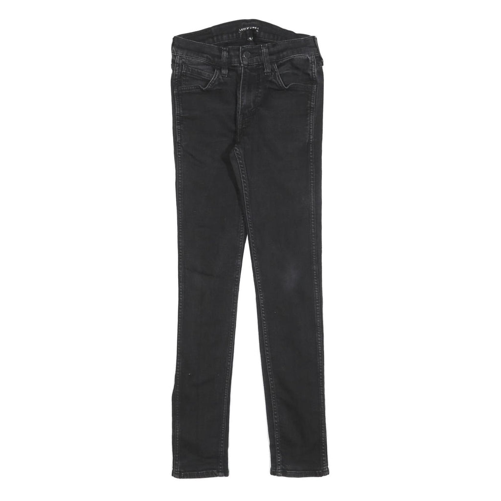 LEVI'S Womens Jeans Black Slim Skinny Denim W25 L32 Elastic Cotton Blend