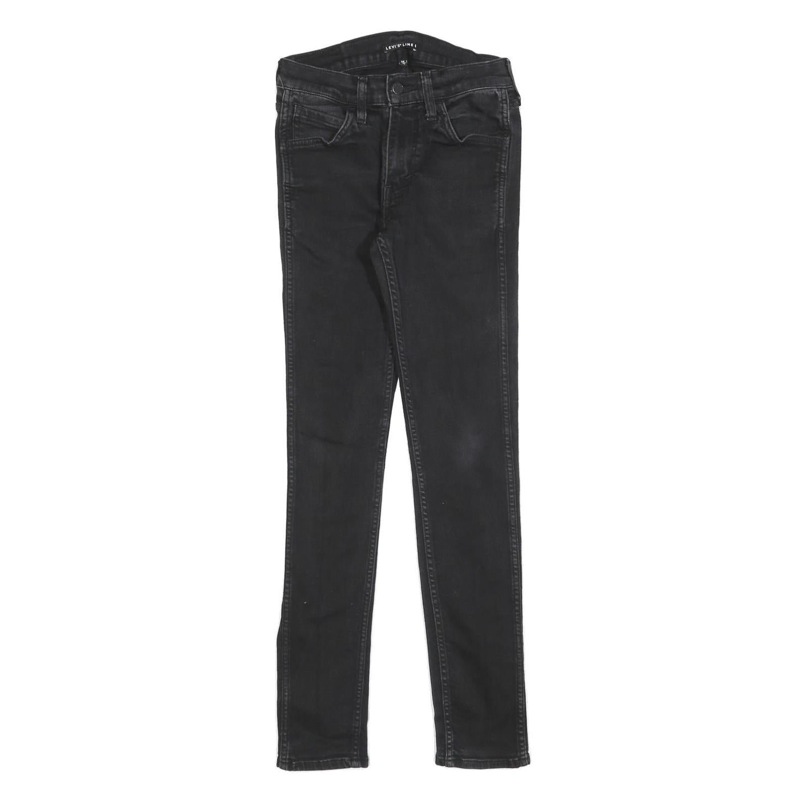LEVI'S Womens Jeans Black Slim Skinny Denim W25 L32 Elastic Cotton Blend
