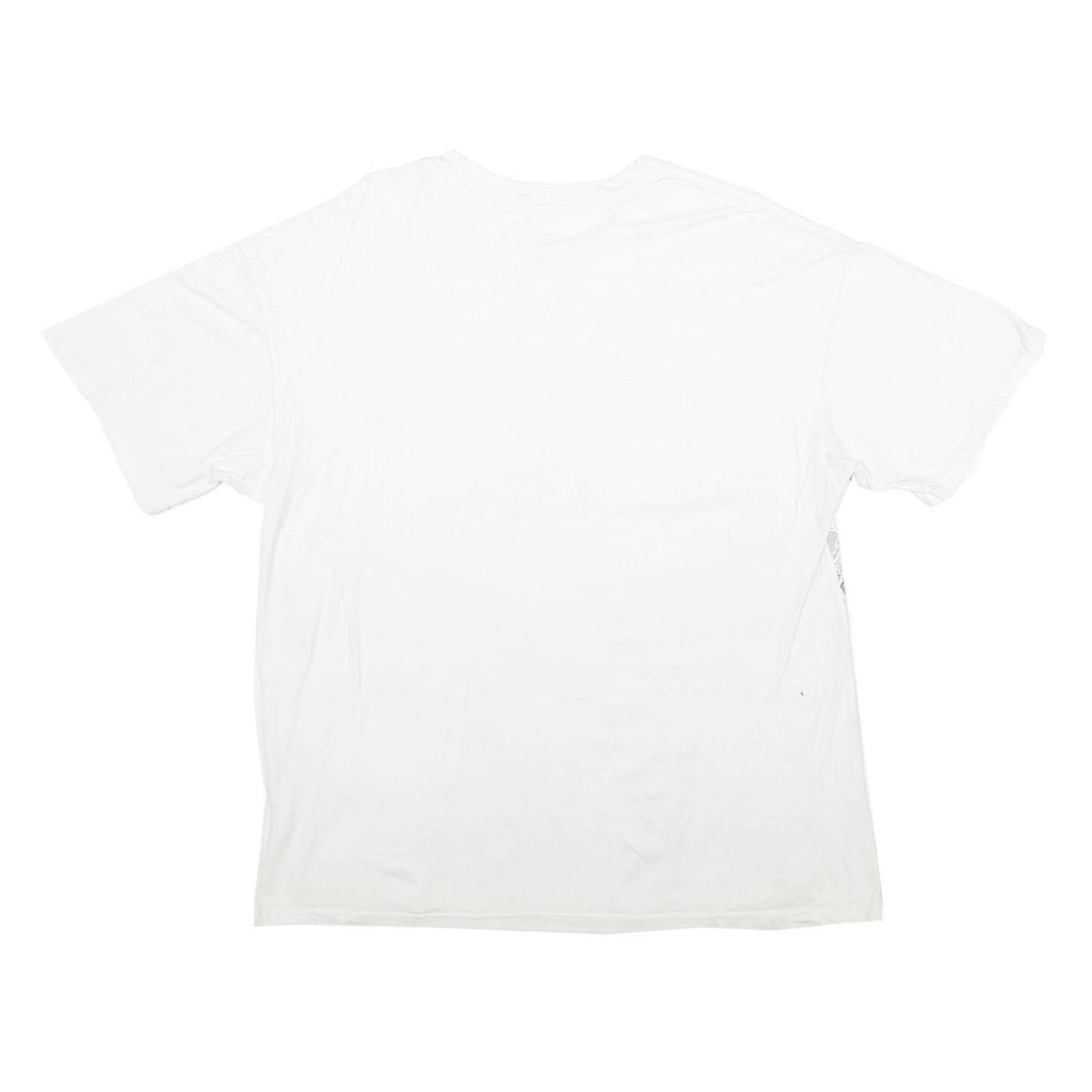 NIKE Mens White Duke Blue Devils Graphic T-Shirt L Short Sleeve Crew Neck