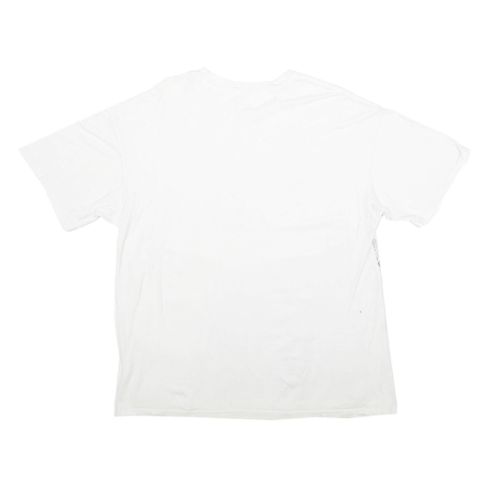 NIKE Mens White Duke Blue Devils Graphic T-Shirt L Short Sleeve Crew Neck