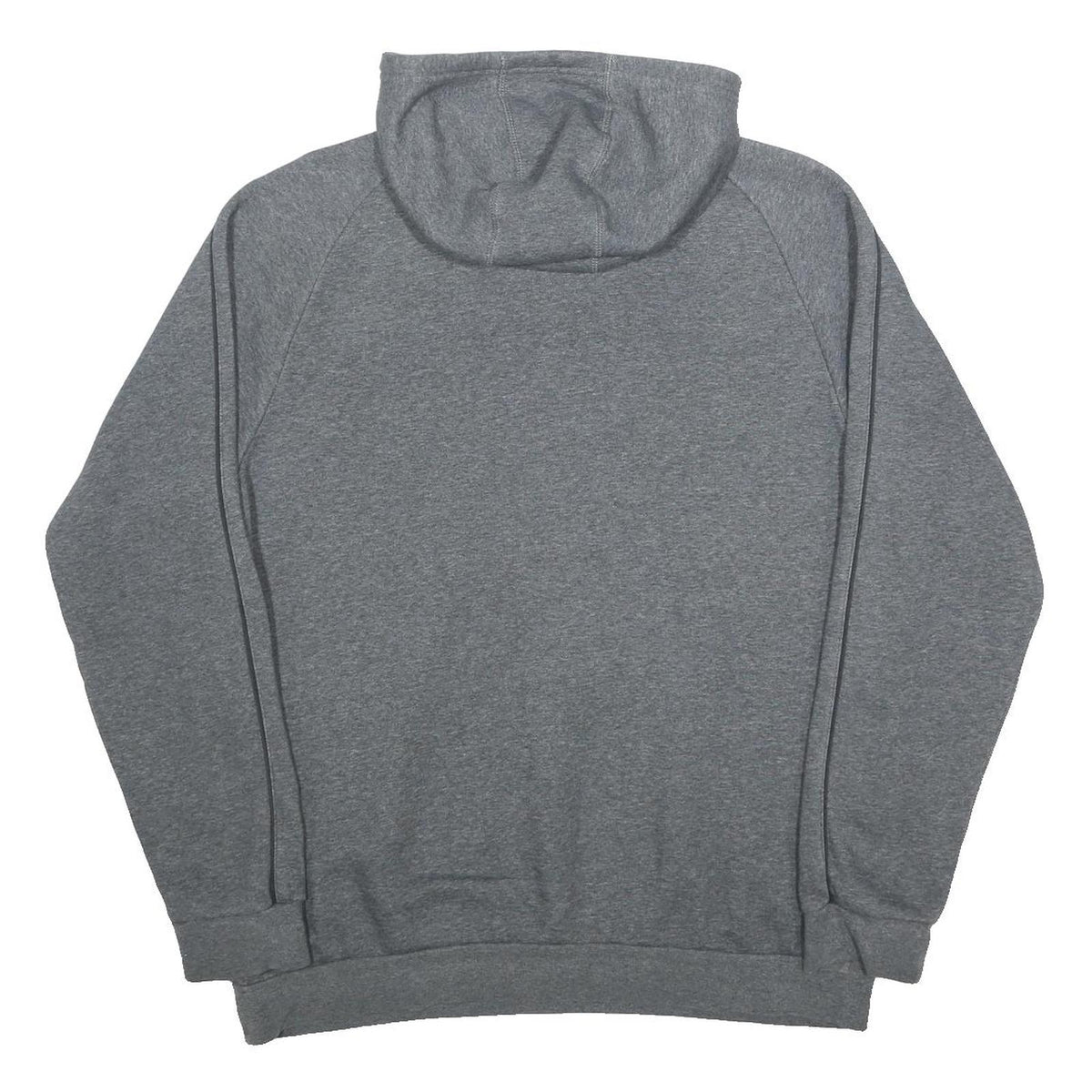 ADIDAS Mens Grey Hoodie L Cotton Blend Pullover Sports Casual