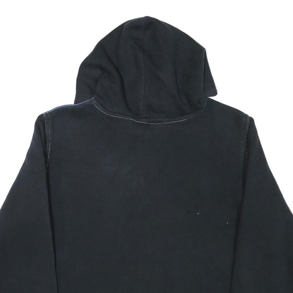 COMPANIE DE CALIFORNIE Girls Blue & Black Denim Hoodie L Cotton Blend Casual