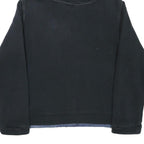 COMPANIE DE CALIFORNIE Girls Blue & Black Denim Hoodie L Cotton Blend Casual