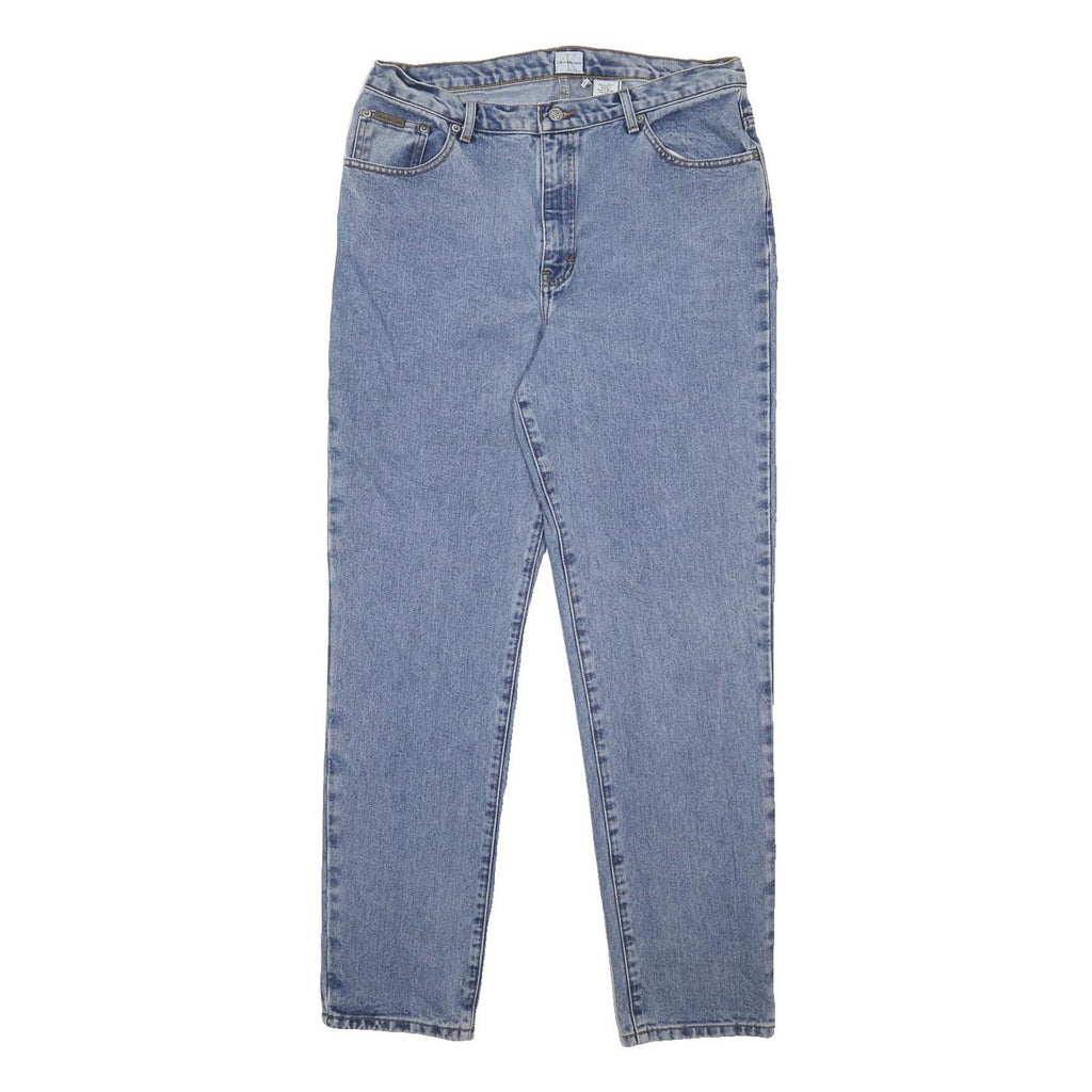 CALVIN KLEIN JEANS Womens Jeans Blue Regular Straight Denim Light W32 L31 Zip