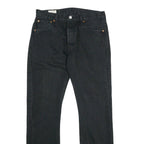 LEVI'S 501 BIG E Mens Jeans Black Classic Straight Denim W30 L32 Button Fly