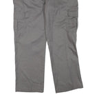 DICKIES Mens Polyester Blend Grey Regular Straight Trousers W38 L30 Workwear Zip