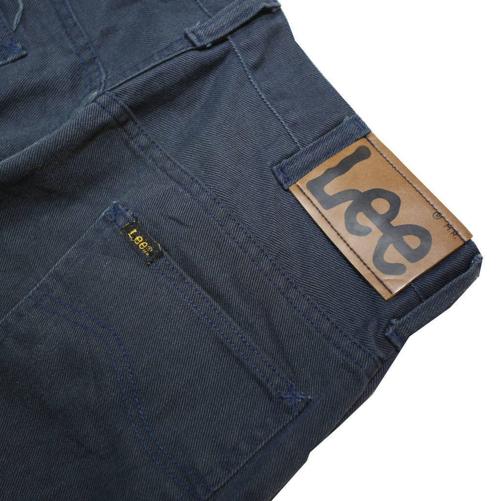 LEE Womens Regular Navy Blue Button Cotton Blend Jeans W30 L28 Classic Straight