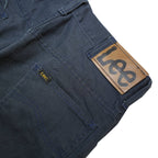 LEE Womens Regular Navy Blue Button Cotton Blend Jeans W30 L28 Classic Straight