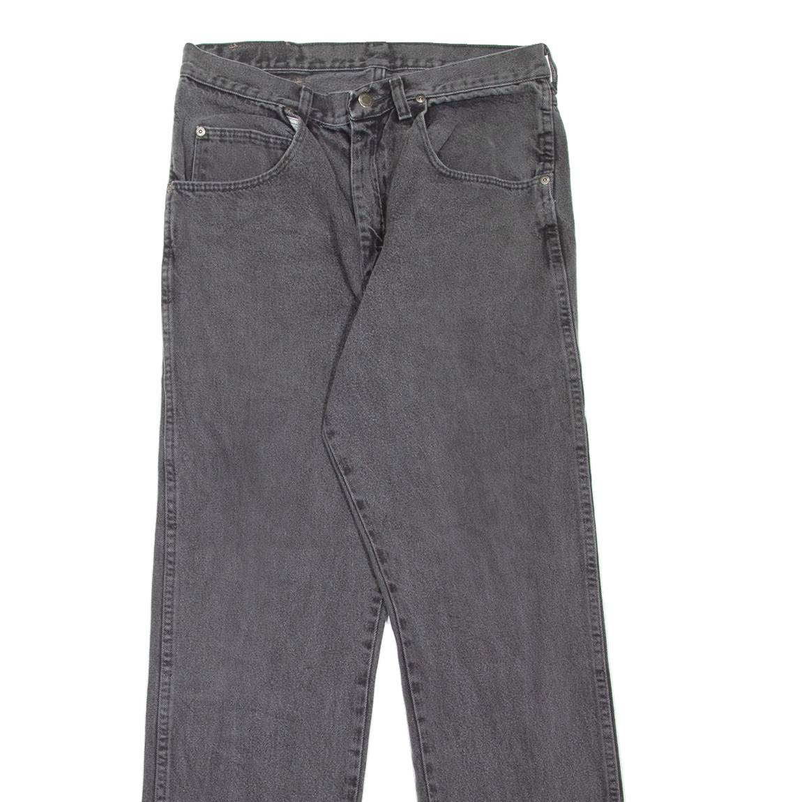 WRANGLER Mens Jeans Grey Regular Straight W33 L32