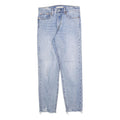 LEVI'S Womens Light Blue Regular Straight Denim Raw Hem W27 L27 Casual Jeans