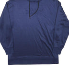 DKNY Mens Navy Blue Hoodie M Polyester Blend Casual Pullover Sweatshirt