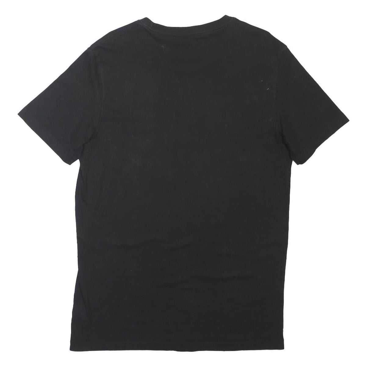 CK JEANS Mens Black Cotton Blend Crew Neck Short Sleeve Top L Logo Print