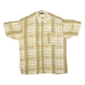 AUTHENTIC CLOTHING CO Mens Beige & Cream Checked Shirt XL Casual Cotton Blend