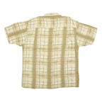 AUTHENTIC CLOTHING CO Mens Beige & Cream Checked Shirt XL Casual Cotton Blend