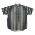FADED GLORY Mens Shirt Grey Striped L