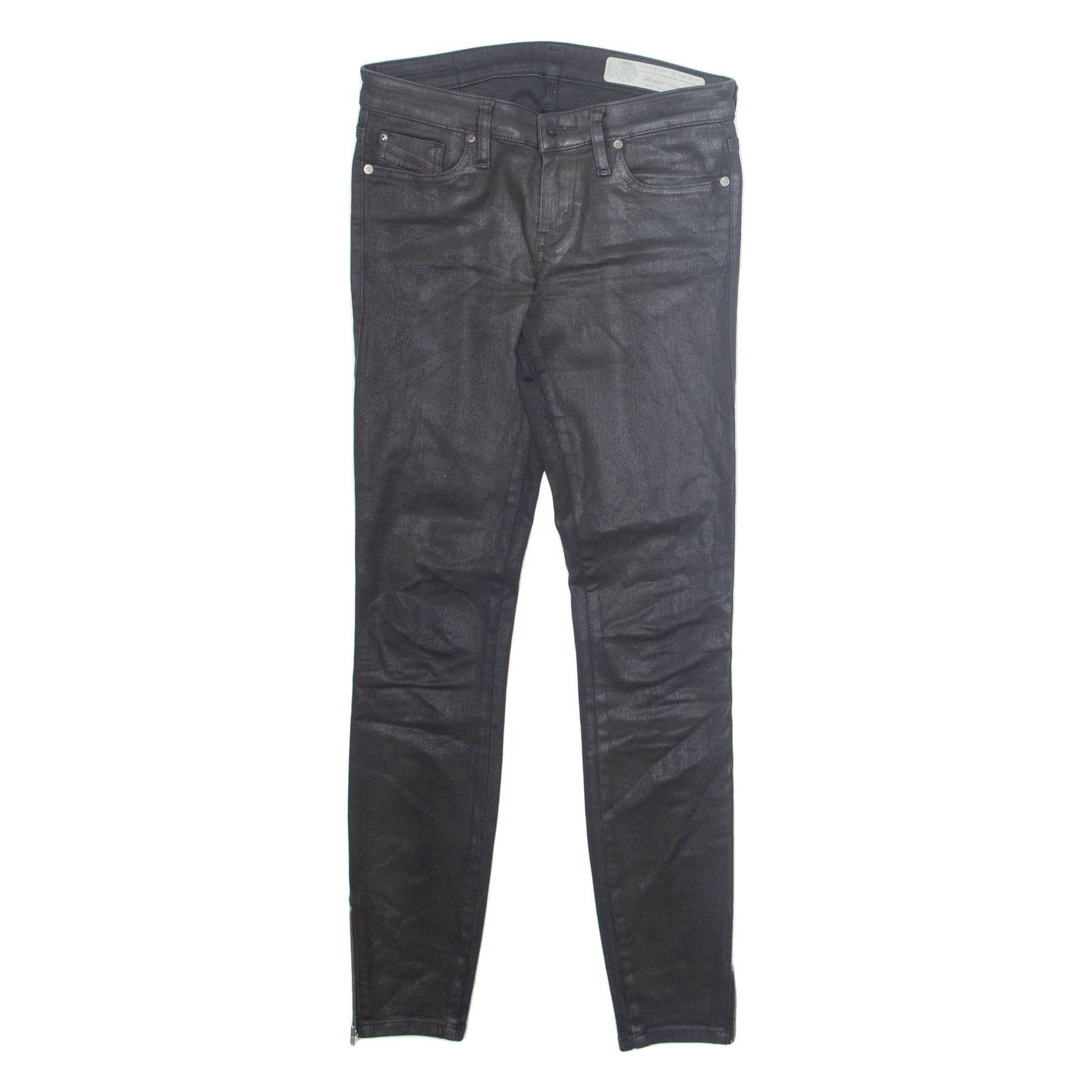 DIESEL Womens Trousers Black Slim Skinny W26 L28