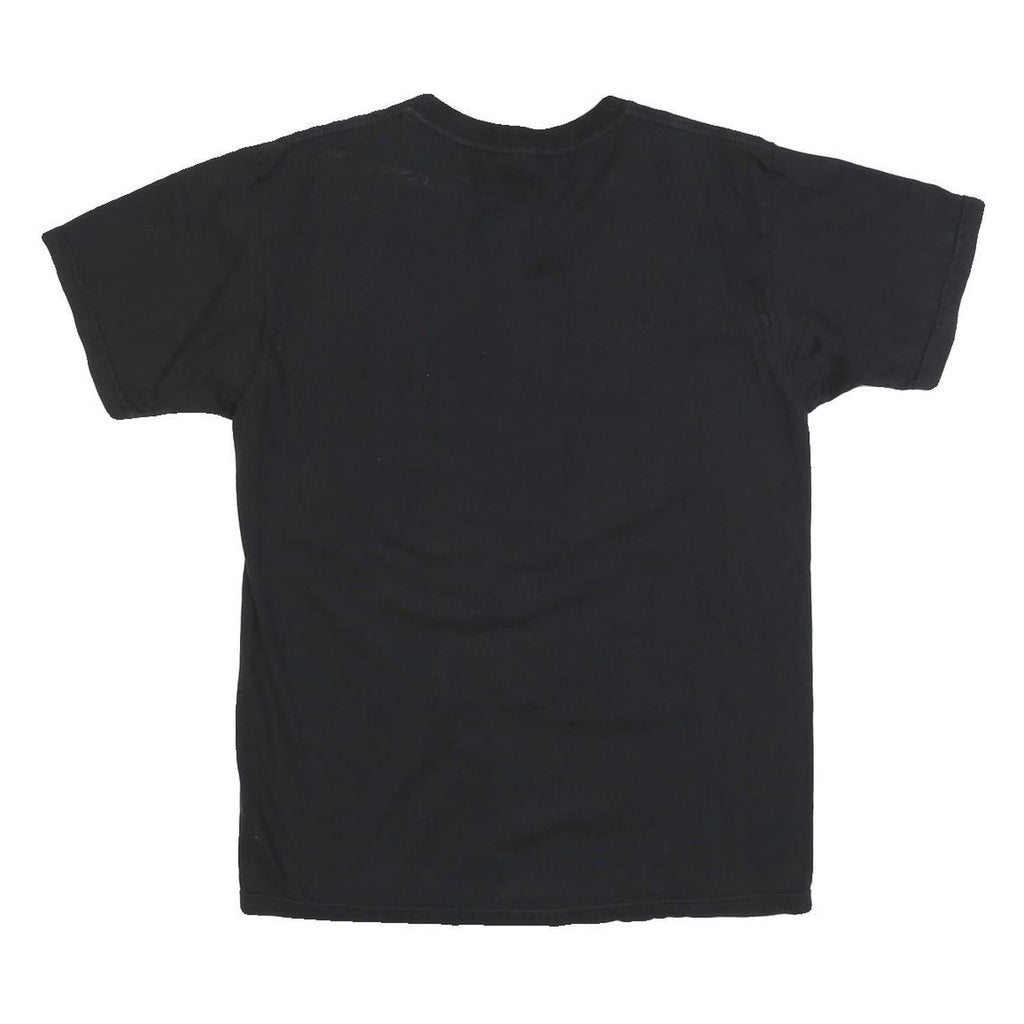 Womens Black Hello Asean Graphic T-Shirt M Short Sleeve Crew Neck Cotton