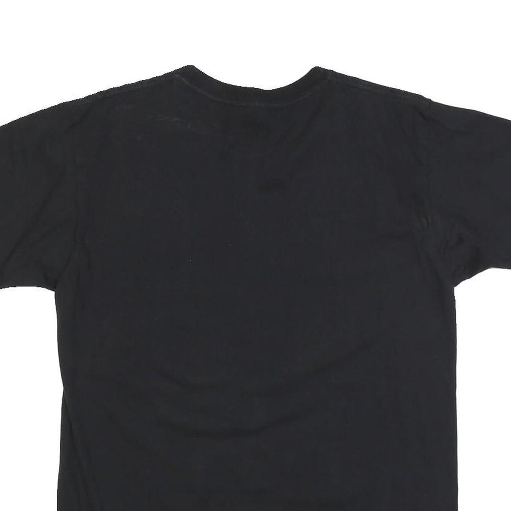 Womens Black Hello Asean Graphic T-Shirt M Short Sleeve Crew Neck Cotton