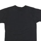 Womens Black Hello Asean Graphic T-Shirt M Short Sleeve Crew Neck Cotton