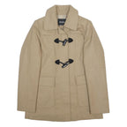 MAX&CO Womens Beige Wool Blend Duffle Jacket UK 12 Classic Button Closure