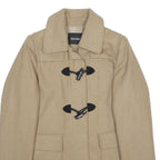MAX&CO Womens Beige Wool Blend Duffle Jacket UK 12 Classic Button Closure