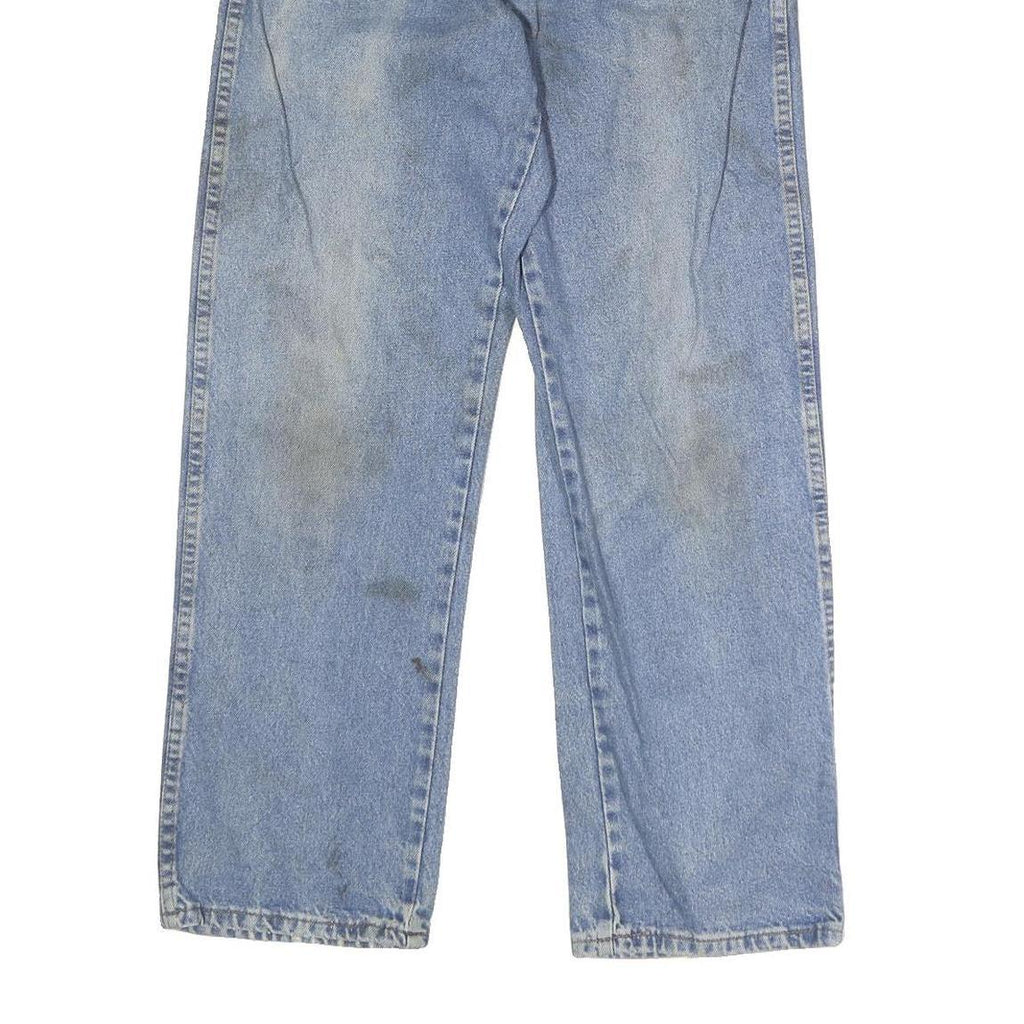 DICKIES Mens Jeans Blue Regular Straight Denim Light W30 L29 Classic Zip Cotton