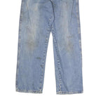 DICKIES Mens Jeans Blue Regular Straight Denim Light W30 L29 Classic Zip Cotton