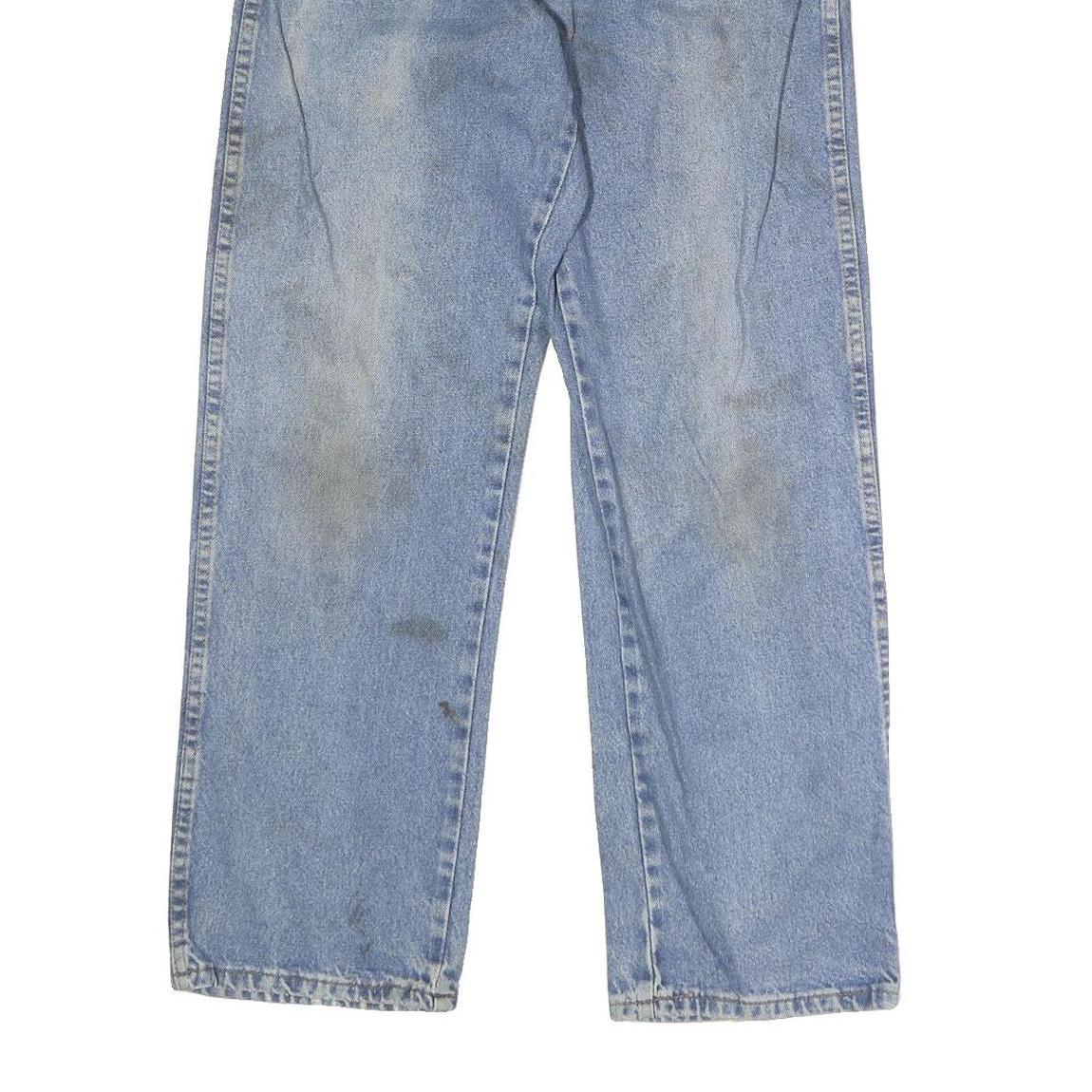 DICKIES Mens Jeans Blue Regular Straight Denim Light W30 L29 Classic Zip Cotton